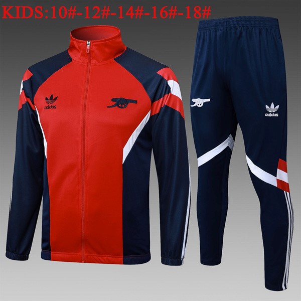 Ninos Chandal Arsenal 2024-25 Rojo Negro